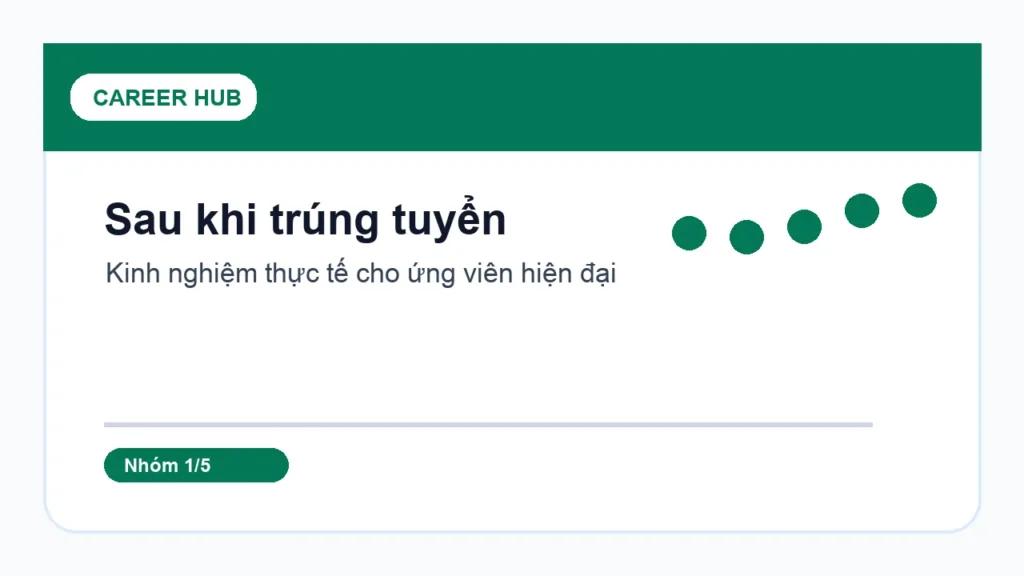Sau khi trúng tuyển - Sau phỏng vấn bao lâu thì nên hỏi kết quả