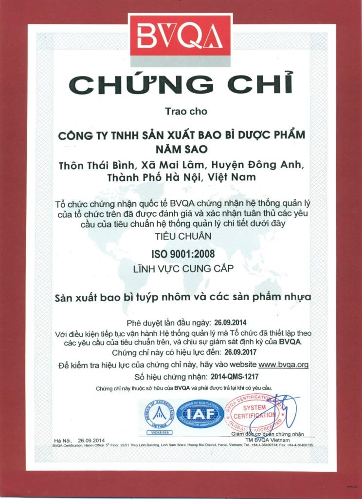 Hình ảnh Công Ty TNHH Sản Xuất Bao Bì Dược Phẩm Năm Sao — 4